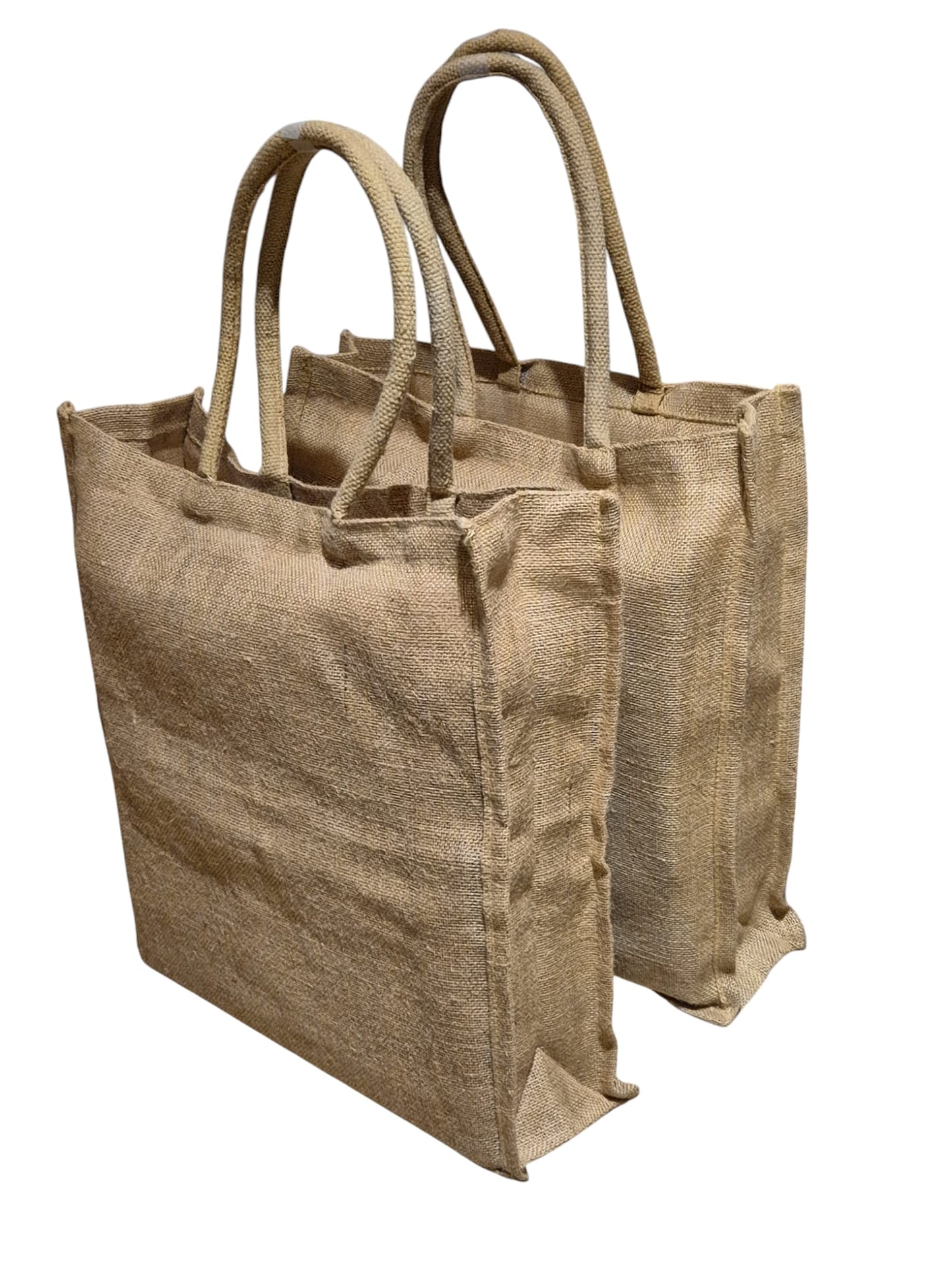 Sac en toile de jute – Fabrication artisanale à Kolkata (40 x 43 x 12 cms)
