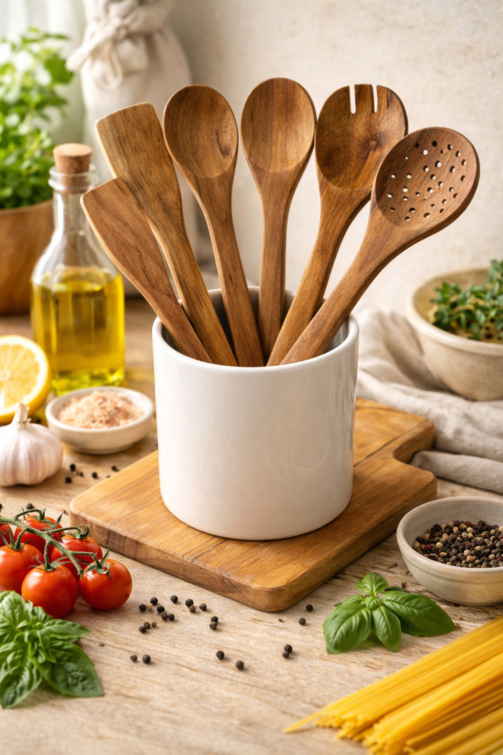 Cuisine en bois de Neem