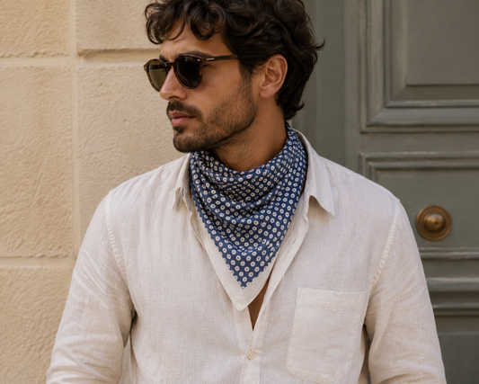 Carré foulard voile de conton 75 x 75 cms - PUSHKAR