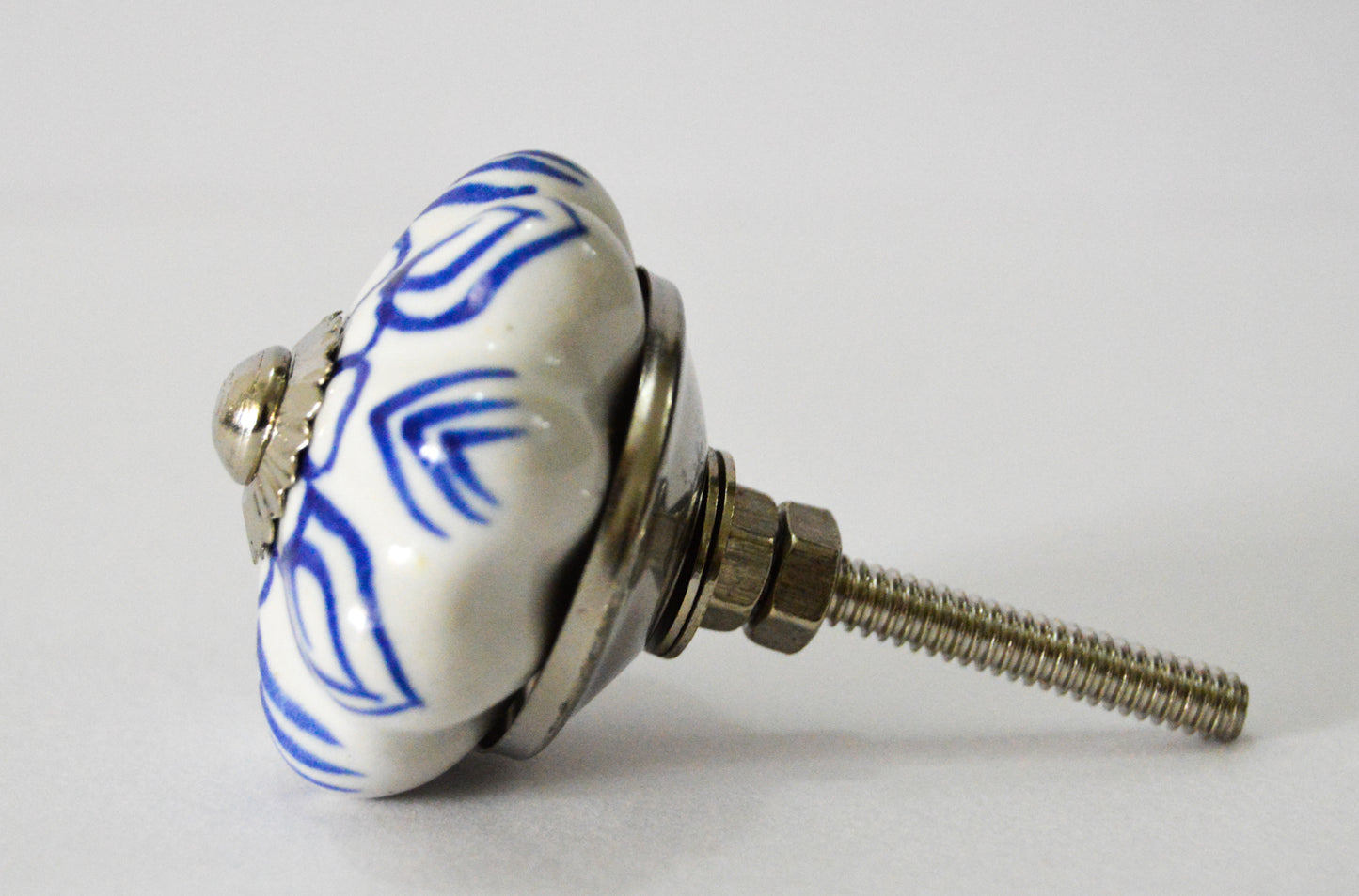 Boutons de meuble en céramique – peints à la main (Ø ~4 cm) Fabriqué à Udaipur Inde