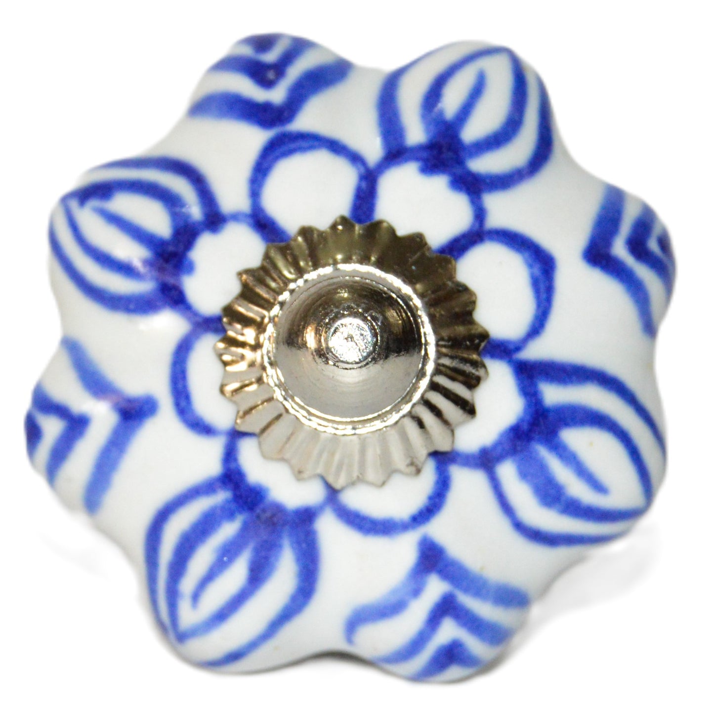 Boutons de meuble en céramique – peints à la main (Ø ~4 cm) Fabriqué à Udaipur Inde