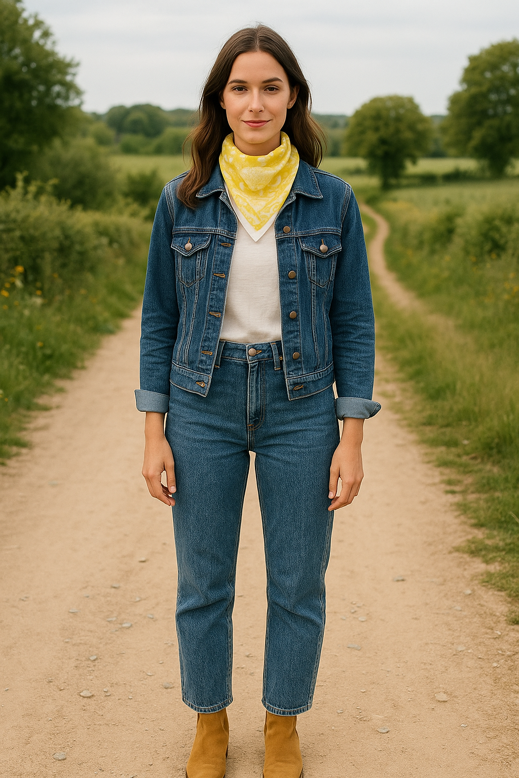 Carré foulard bandana en voile de coton – Block print Jaipur (50x50 cm) - COCHIN