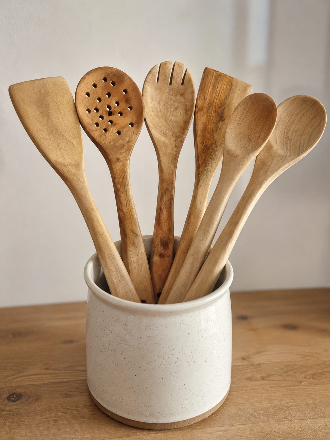 Set de cuisine artisanal en bois de neem – 6 pièces