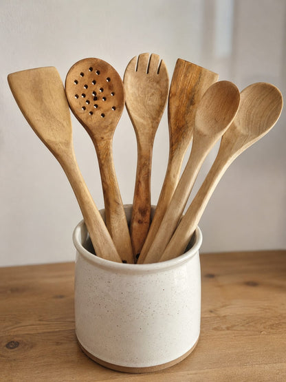Set de cuisine artisanal en bois de neem – 6 pièces