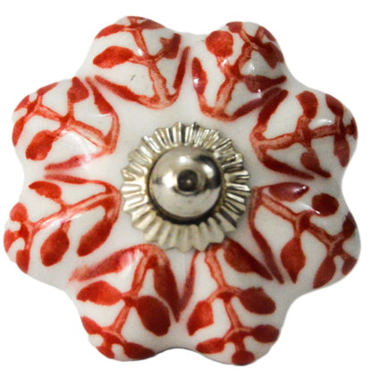 Boutons de meuble en céramique – peints à la main (Ø ~4 cm) Fabriqué à Udaipur Inde