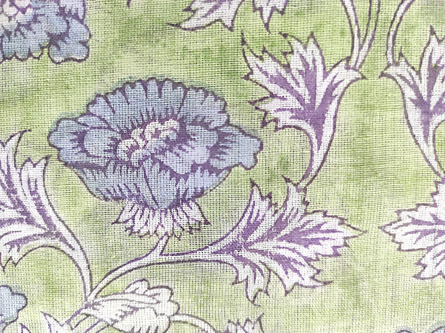 Carré foulard bandana en voile de coton – Block print Jaipur (50x50 cm) - BANGALORE