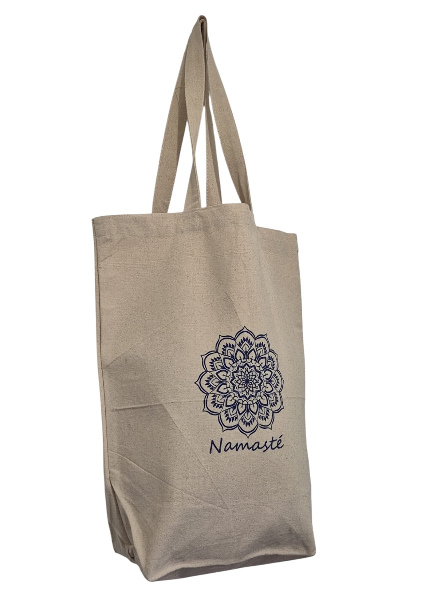 Sac en toile canvas NAMASTE 40x 34 x16 cms - Artisanat de Kolkata - Sac yoga
