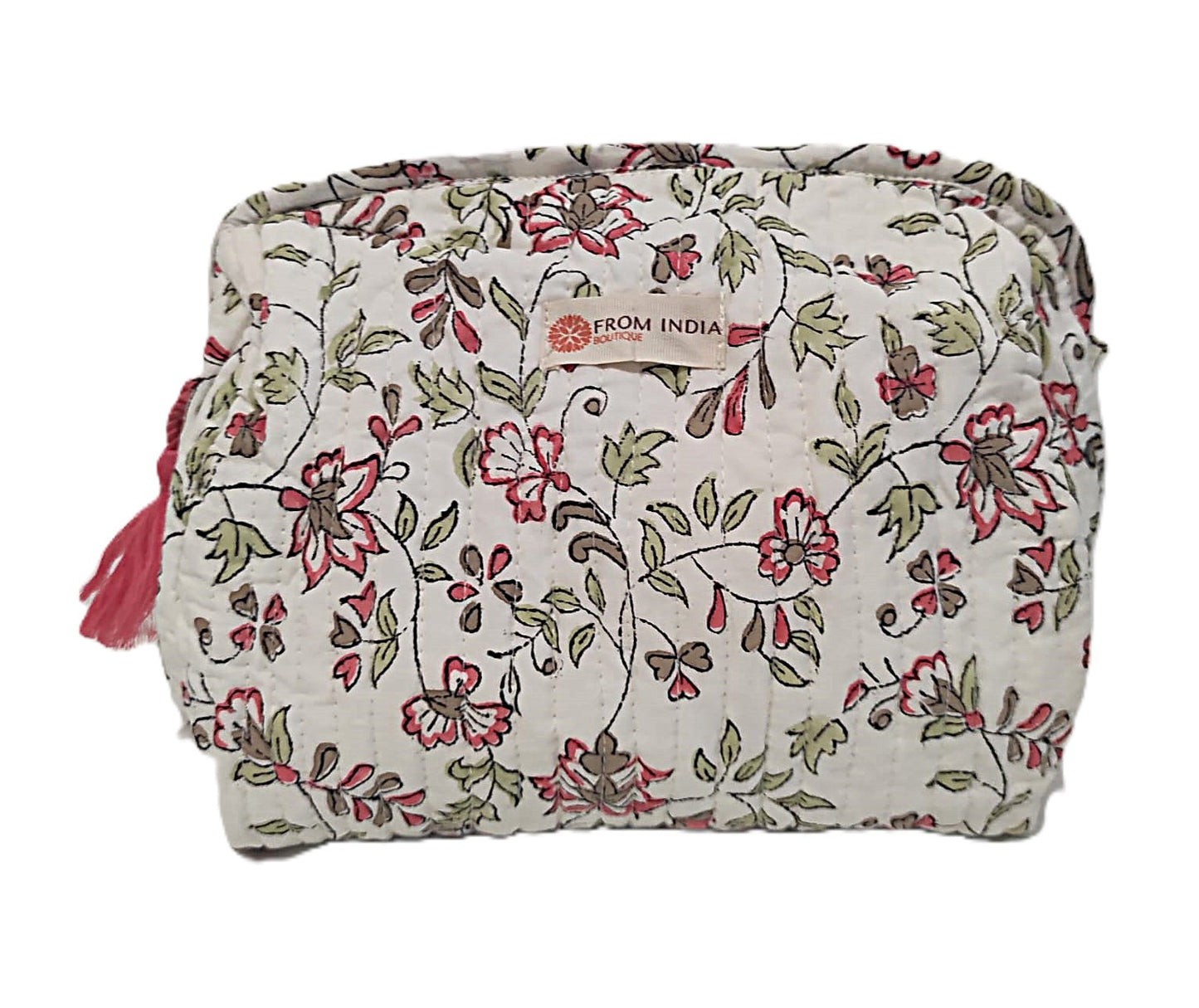 Trousse de toilette, maquillage Block print - 18 x14 x 15 cms