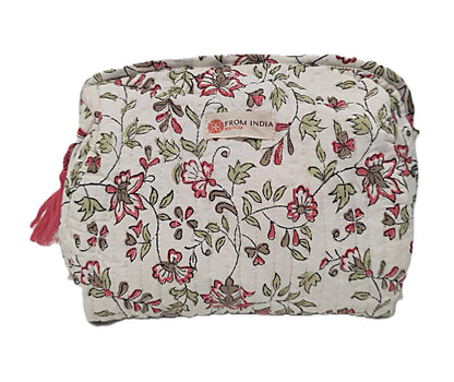 Trousse de toilette, maquillage Block print - 18 x14 x 15 cms