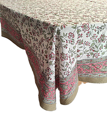 Nappe Coton Block print - 160x230 cms