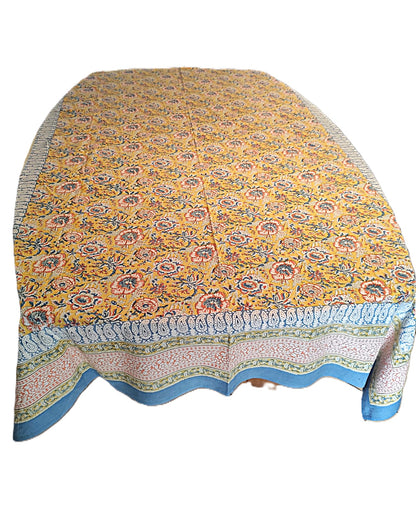 Nappe Coton Block print - 160x230 cms