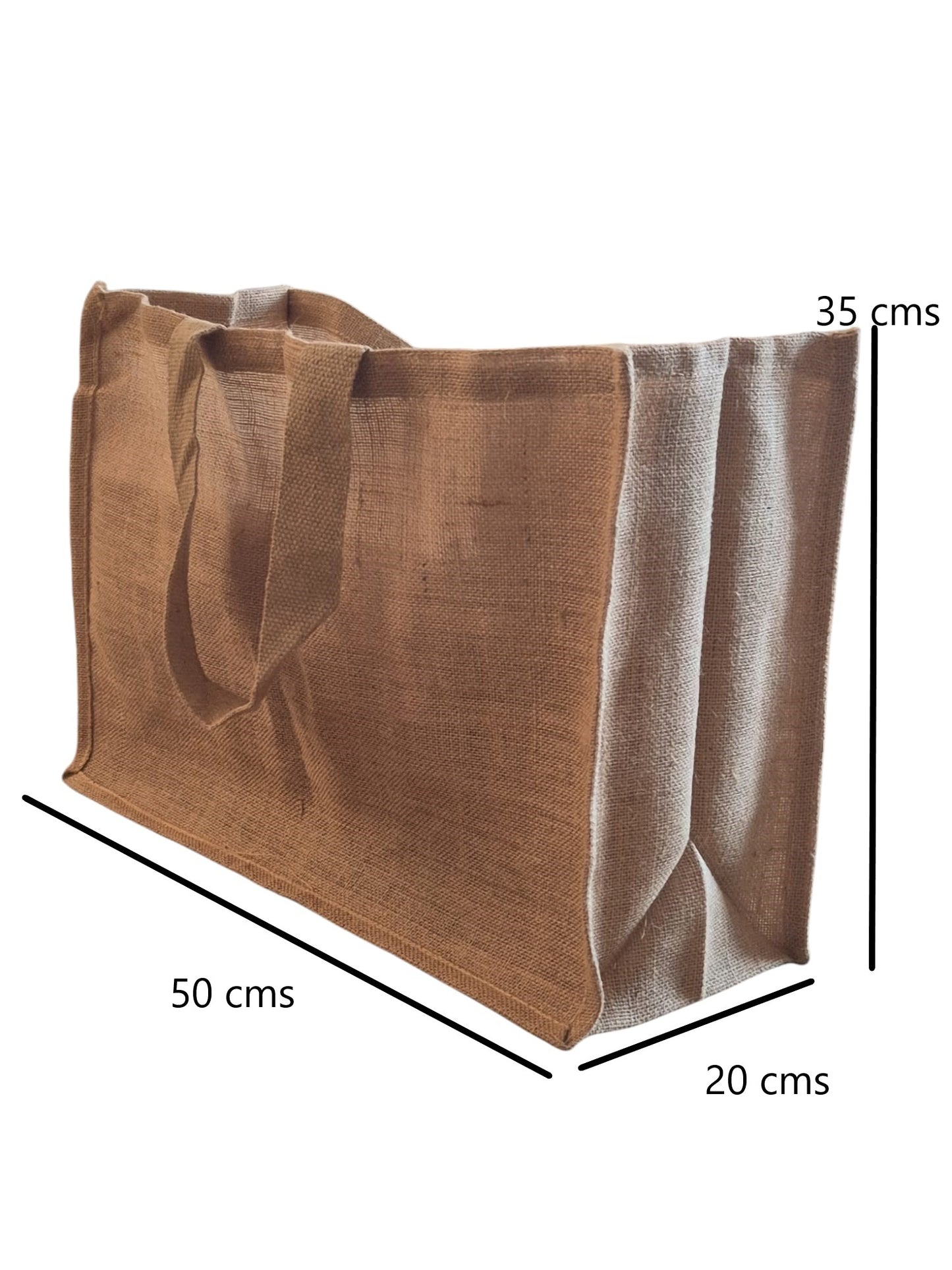 Sac en toile de jute – Fabrication artisanale à Kolkata (50 x 35 x 20 cms)