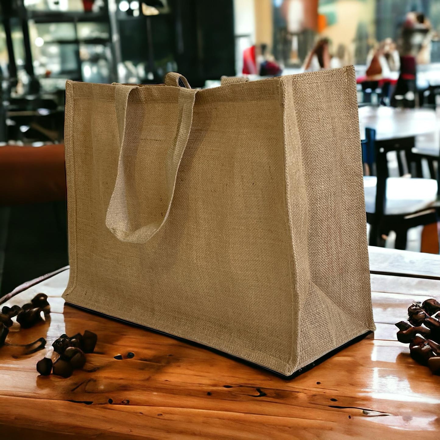Sac en toile de jute – Fabrication artisanale à Kolkata (50 x 35 x 20 cms)