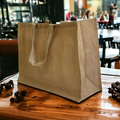 Sac en toile de jute – Fabrication artisanale à Kolkata (50 x 35 x 20 cms)